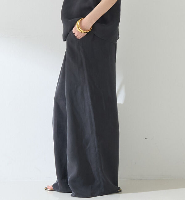 Rouge vif「【セットアップ対応】キュプラフィブリル ワイドパンツ」|その他|