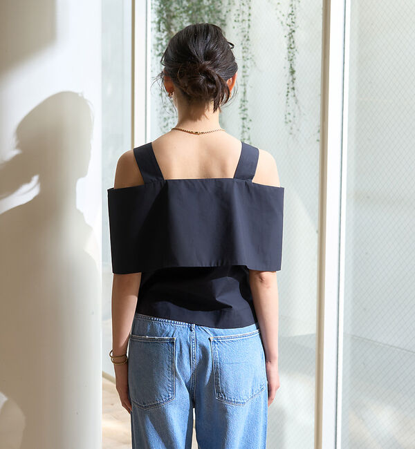 Rouge vif「ケープオフショルブラウス」|シャツ・ブラウス|