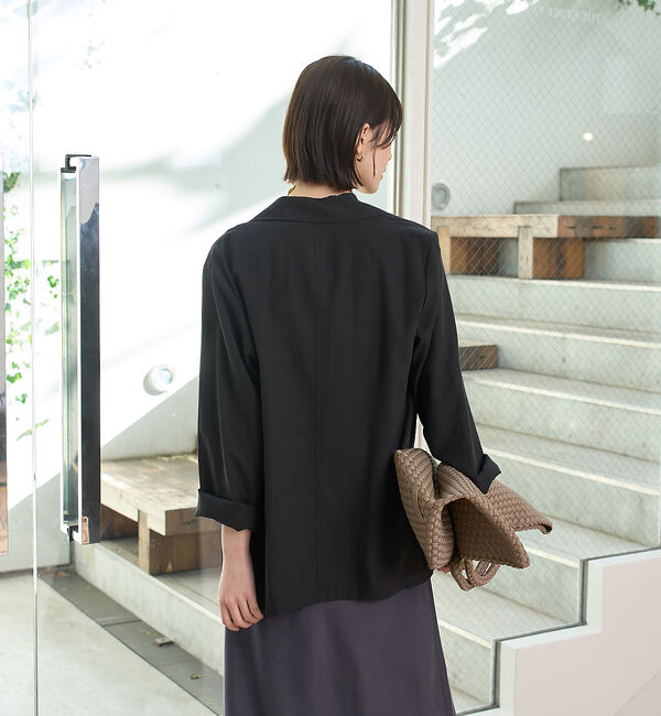 Rouge vif「エアリーシャツジャケット」|テーラードジャケット|