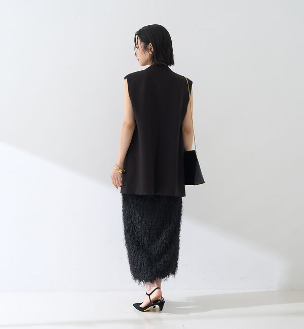 Rouge vif「【セットアップ対応】ストレッチダブルクロスジレ」|ダウンベスト・ベスト|