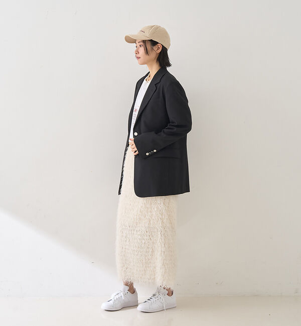 Rouge vif「【セットアップ対応】メンズライクウール混サキソニージャケット」|テーラードジャケット|