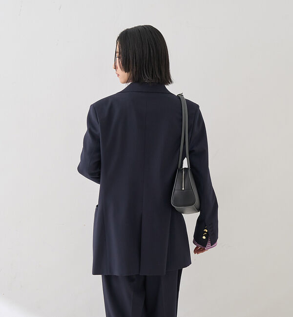 Rouge vif「【セットアップ対応】メンズライクウール混サキソニージャケット」|テーラードジャケット|