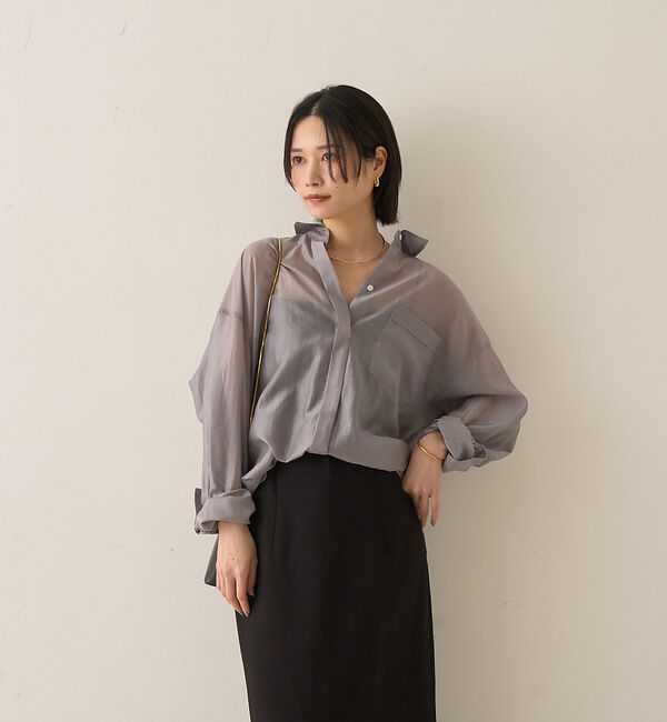 Rouge vif「【新色登場】バックツイストシャツ」|シャツ・ブラウス|