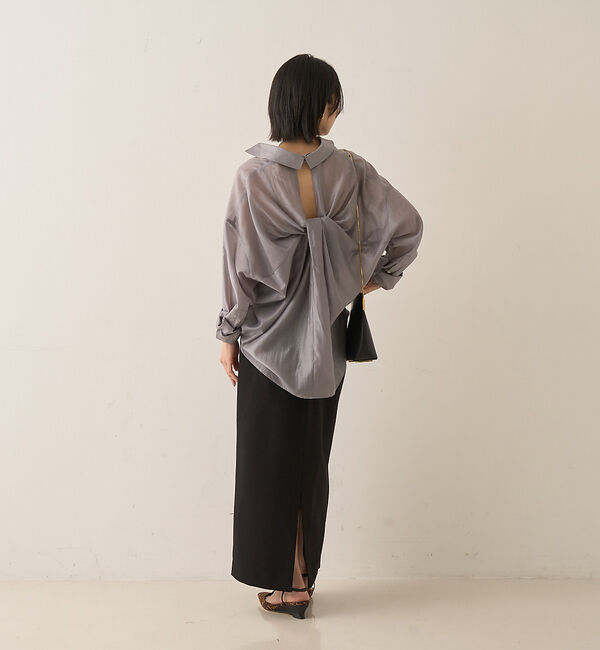 Rouge vif「【新色登場】バックツイストシャツ」|シャツ・ブラウス|