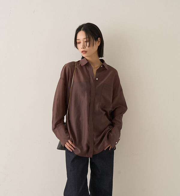 Rouge vif「【新色登場】バックツイストシャツ」|シャツ・ブラウス|