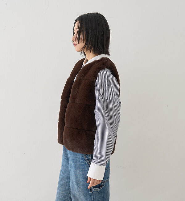 Rouge vif「エコファージレ」|ダウンベスト・ベスト|