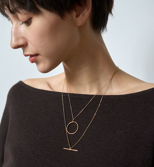 Rouge vif「【PETIT MOMENTS/プティ・モーメント】2連レイヤードネックレス De」|ネックレス|
