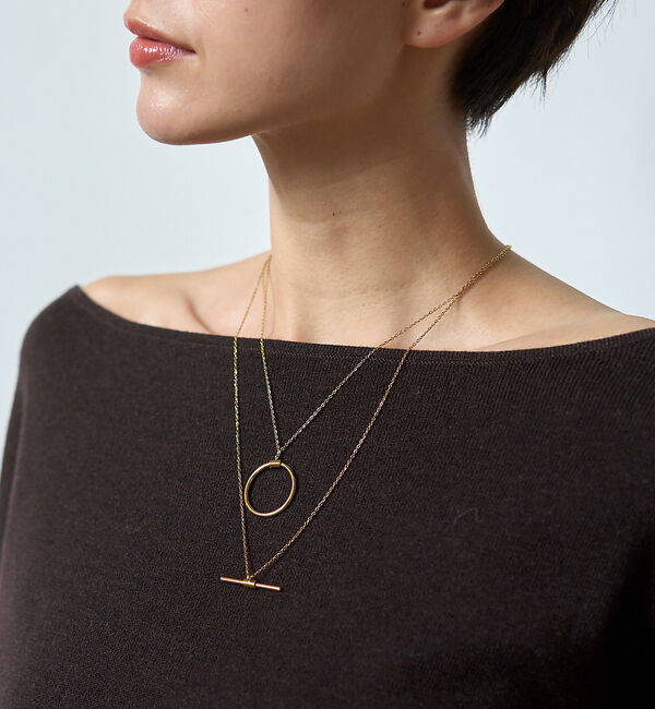 Rouge vif「【PETIT MOMENTS/プティ・モーメント】2連レイヤードネックレス De」|ネックレス|