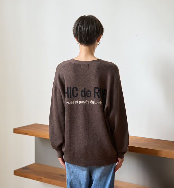 Rouge vif「ロゴニットカーディガン」|カーディガン|