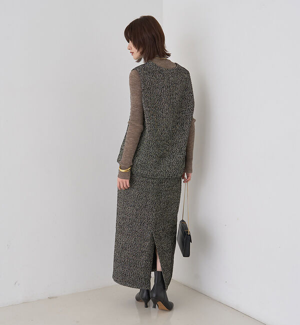 Rouge vif「【セットアップ対応】ポリウーリングカルゼVネックベスト」|ベスト・ジレ|