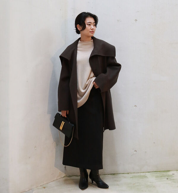 Rouge vif「ウール混オーバーカラーリバーコート」|その他|