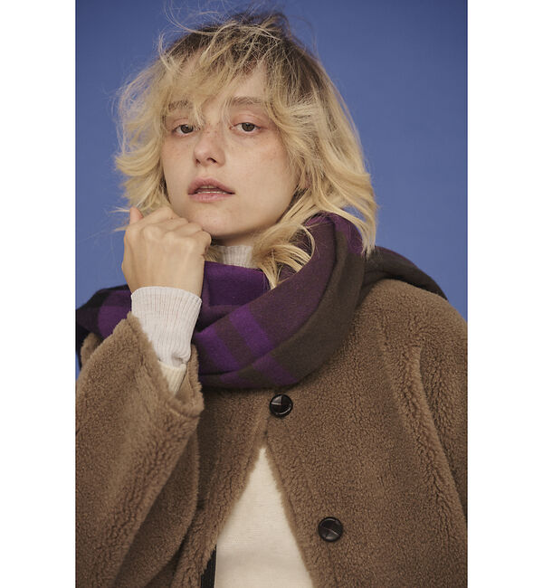 Rouge vif「【2サイズ展開】2WAYスウェードリバーシブルボアコート / ノーカラーコート」|ノーカラーコート|