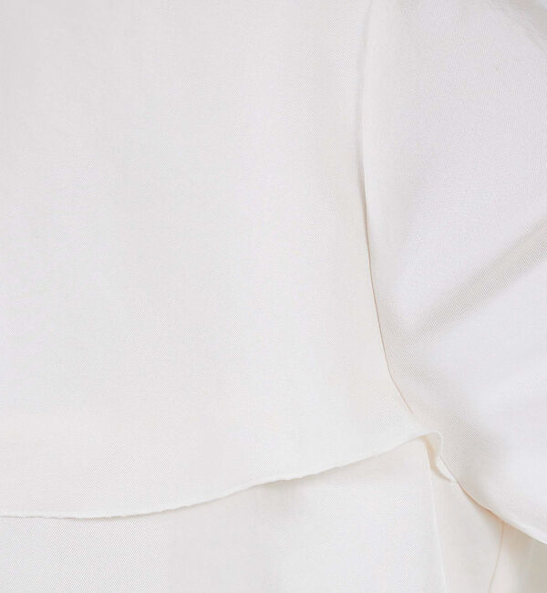 qualite「ブライトツイルティアードブラウス」|シャツ・ブラウス|