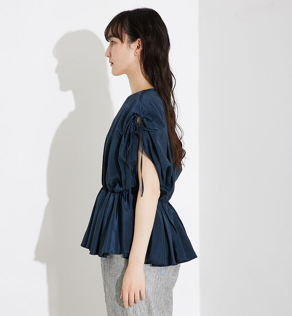 qualite「ボリュームギャザータックTOP」|シャツ・ブラウス|