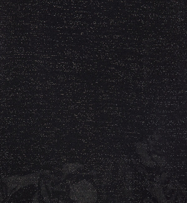 qualite「【大人の上品なシアー】ラメクルーネックニット」|キャミソール|