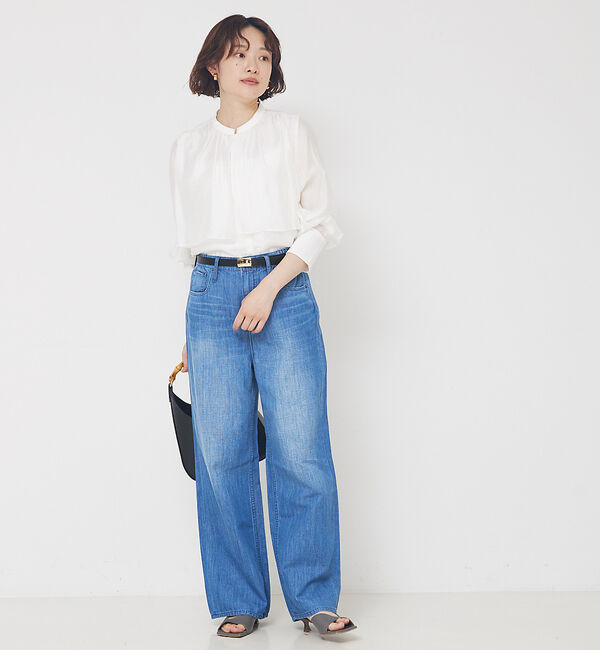 qualite「スクエアバックルロングベルト」|ベルト|