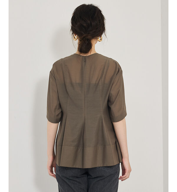 qualite「カーヴィングブラウス」|シャツ・ブラウス|