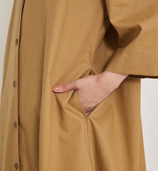 qualite「ダンプシャツワンピース」|ワンピース|