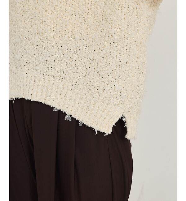 qualite「チュールフェザーニット」|ベスト・ジレ|