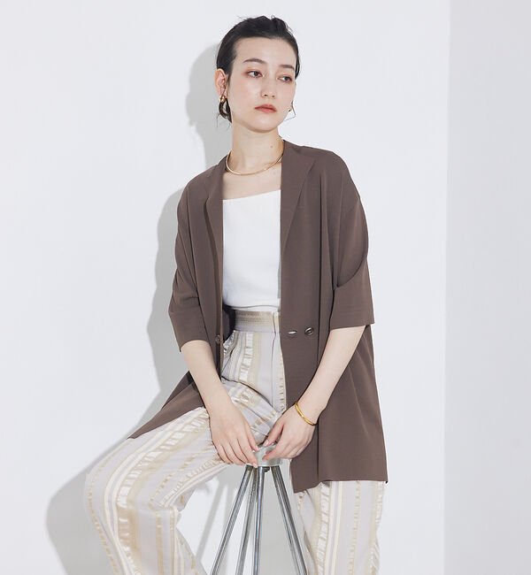 qualite「【セットアップ対応】キュプラストライプパンツ」|その他|