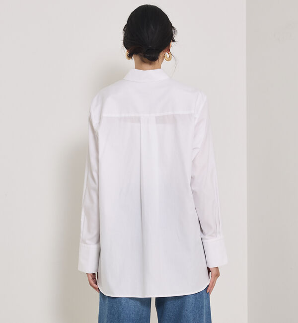 qualite「袖スリットレギュラーシャツ」|シャツ・ブラウス|