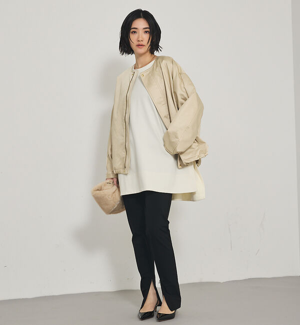 qualite「【大人の上品な抜け感】ツイルダンボールプルオーバー」|Tシャツ・カットソー|