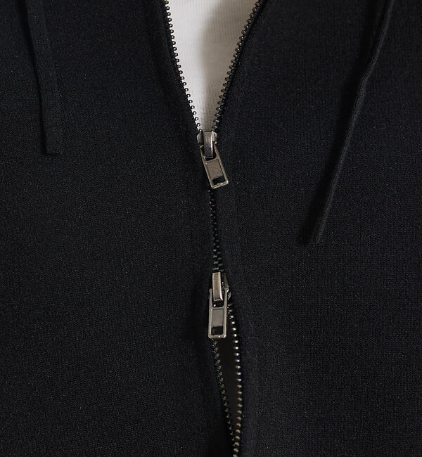 qualite「フーディーニットブルゾン」|ブルゾン・スタジャン|