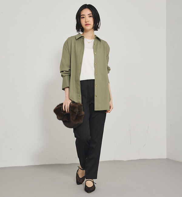 qualite「ソフトサキソニー2WAYシャツ」|シャツ・ブラウス|