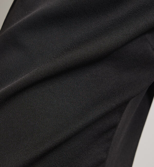 qualite「【気品あるツヤ感】ジョーゼットサテンワイドパンツ」|その他|