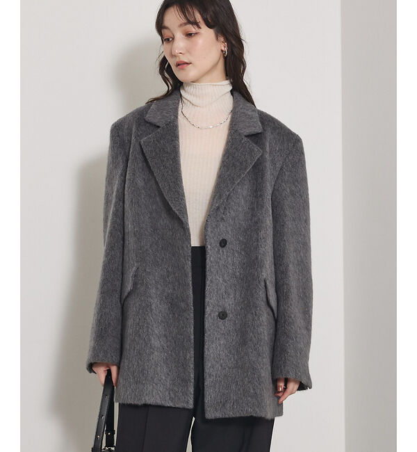 qualite「【CLASSY・BAILA掲載】シャギージャコット」|その他|グレー