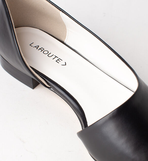 AU BANNISTER「【LAROUTE】サイドオープン フラットパンプス」|パンプス|