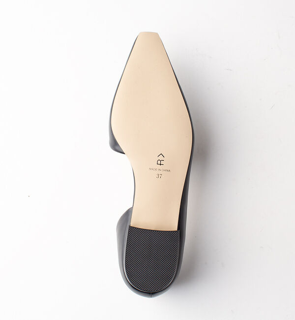 AU BANNISTER「【LAROUTE】サイドオープン フラットパンプス」|パンプス|