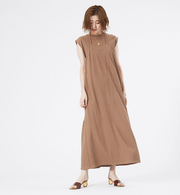 abahouse mavie「【大人のいちまんワンピ】カットリブレイヤード風ワンピ」|ワンピース|