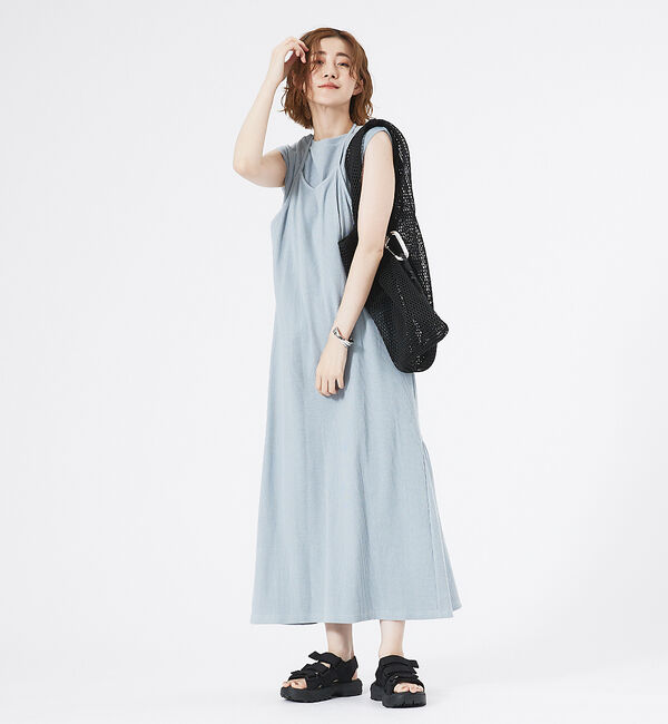 abahouse mavie「【大人のいちまんワンピ】カットリブレイヤード風ワンピ」|ワンピース|