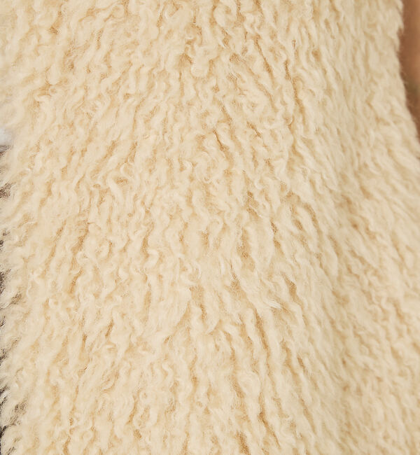 abahouse mavie「フェイクファーベスト」|ベスト・ジレ|