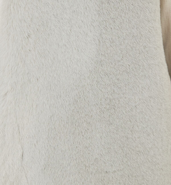 abahouse mavie「フェイクファーベスト」|ベスト・ジレ|