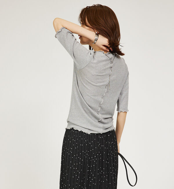 abahouse mavie「メロウスパーク5分袖プルオーバー」|Tシャツ・カットソー|