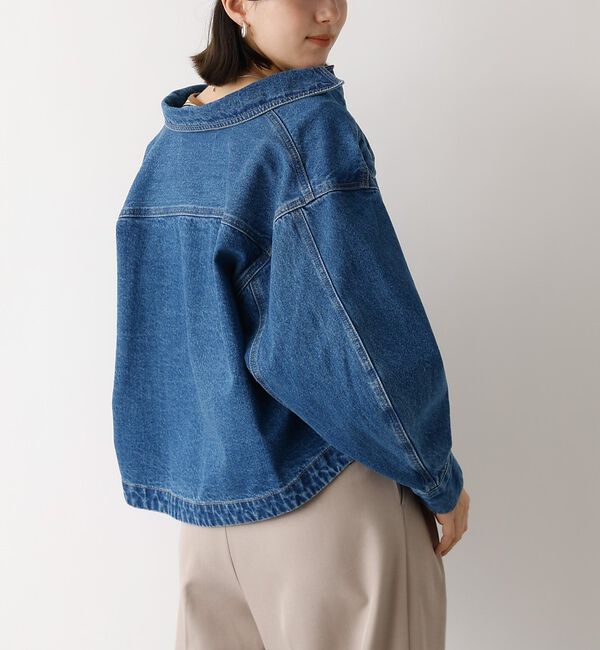 abahouse mavie「【オリジナル】デニムショートジャケット/バルーン袖/長袖/羽織/春服【予約】」|その他|