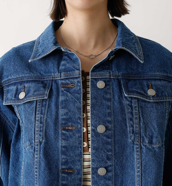 abahouse mavie「【オリジナル】デニムショートジャケット/バルーン袖/長袖/羽織/春服【予約】」|その他|