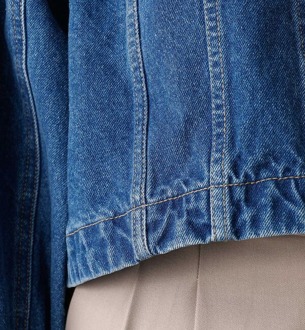 abahouse mavie「【オリジナル】デニムショートジャケット/バルーン袖/長袖/羽織/春服【予約】」|その他|