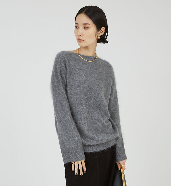 The Store by C' 「【COCUCA】カシミヤファーVプルオーバー」|ニット・セーター|