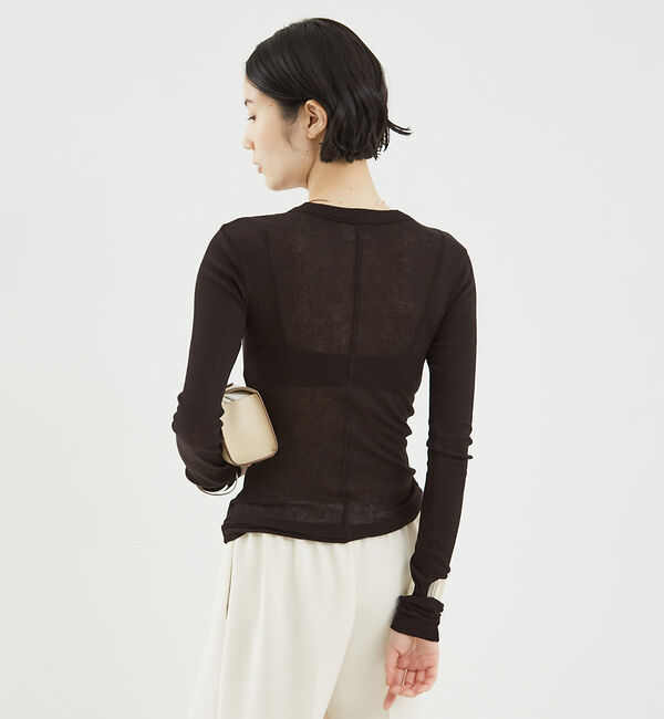 The Store by C' 「【NINETY PERCENT】ANIS SOFT RIB LONG SLEEV」|Tシャツ・カットソー|