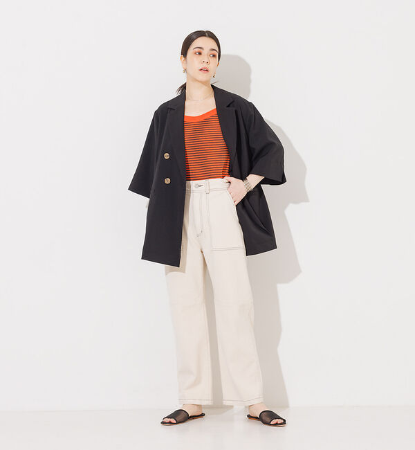 NOMINE「カップイン アメスリ ニット タンクトップ」|キャミソール|