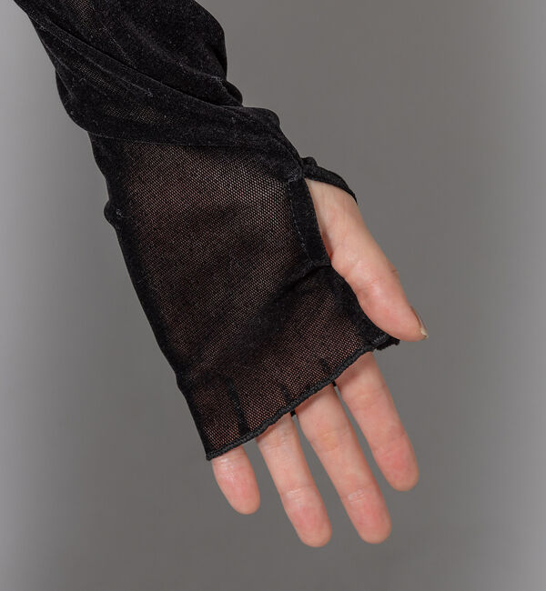 NOMINE「【miry dcera】ベロアシースルーボトルネックカットソー」|Tシャツ・カットソー|