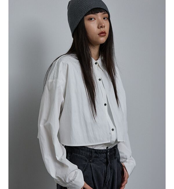NOMINE「【ユニセックス】ロングヨーク オーバーサイズ シャツ」|シャツ・ブラウス|