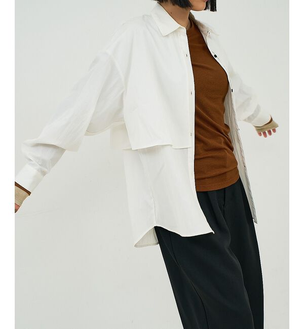 NOMINE「【ユニセックス】ロングヨーク オーバーサイズ シャツ」|シャツ・ブラウス|