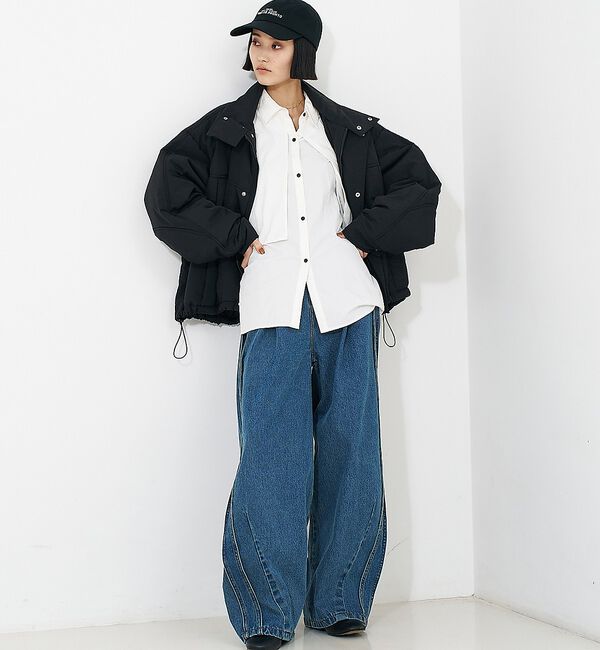 NOMINE「【ユニセックス】ロングヨーク オーバーサイズ シャツ」|シャツ・ブラウス|