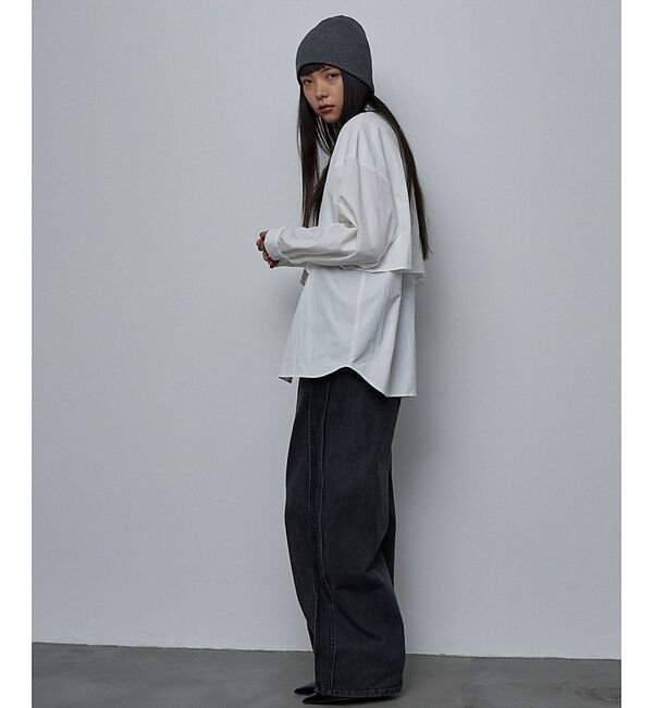 NOMINE「【ユニセックス】ロングヨーク オーバーサイズ シャツ」|シャツ・ブラウス|