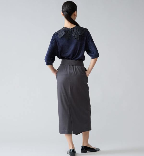 TIARA「レース襟モールニット」|ニット・セーター|