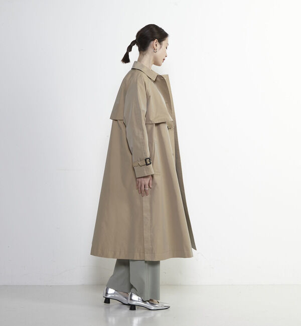 Soffitto「【定番アレンジ】サイドスリットシャンブレートレンチコート」|トレンチコート|